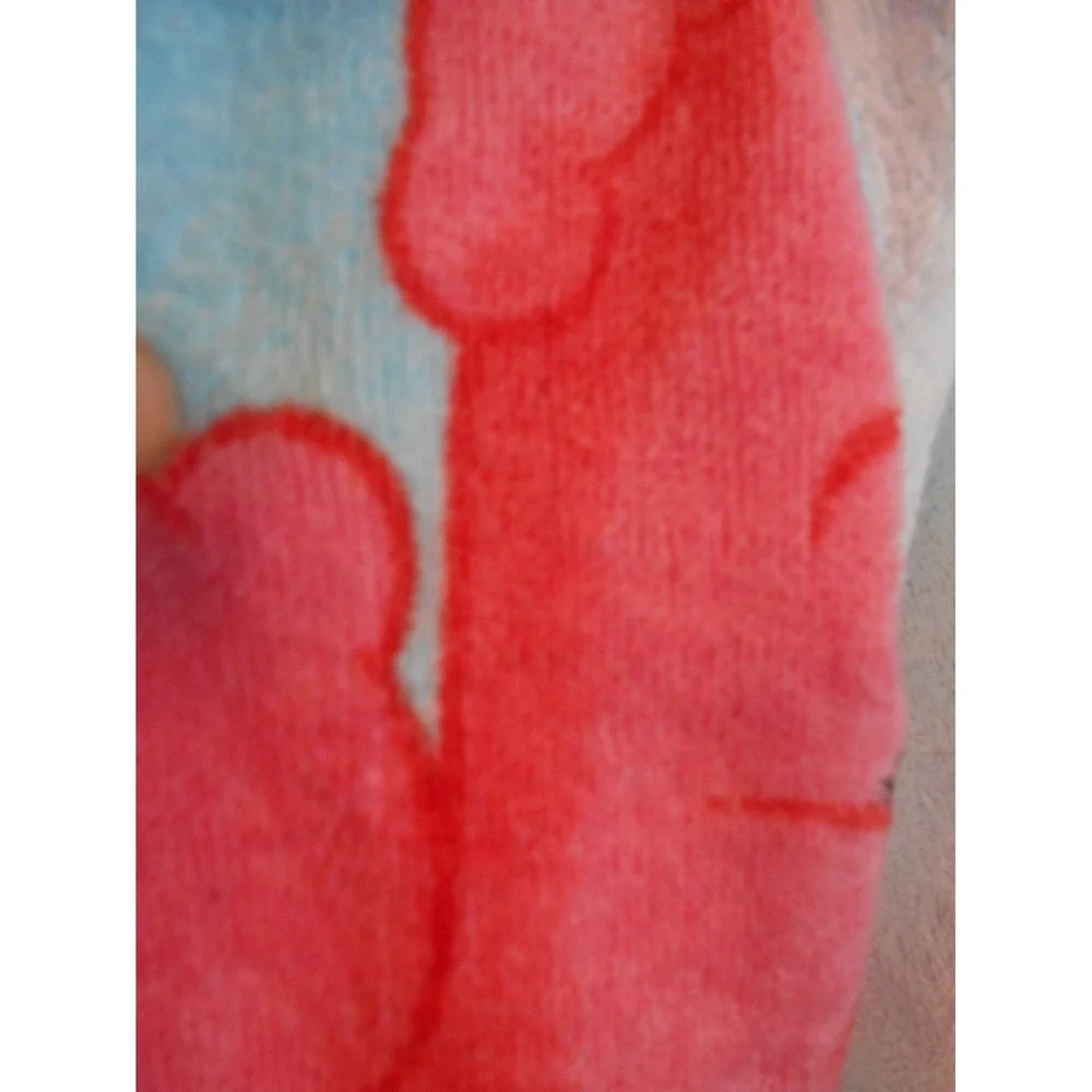 Vintage 2003 Care Bears Beach Pool Towel 100% Cotton 56in x 27in Rainbow Hearts